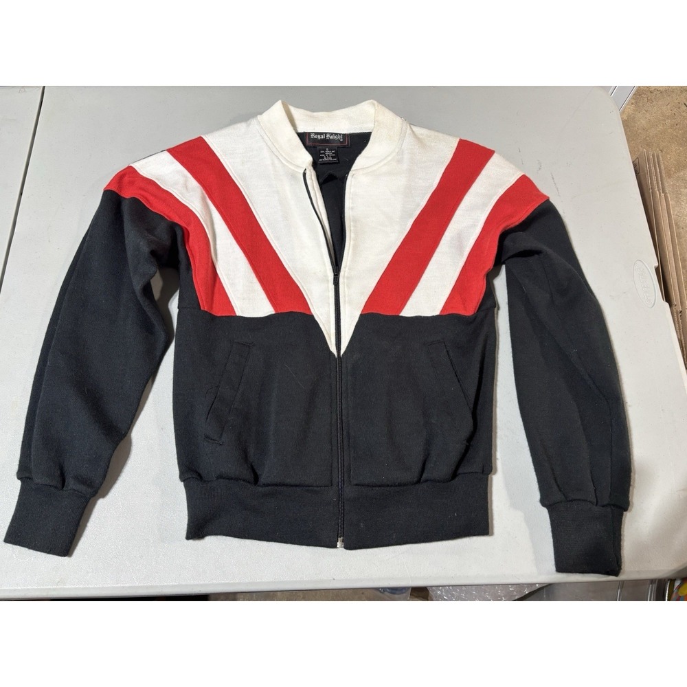 Vintage‎ Royal Knight full zip track jacket Size Small Red/black/white